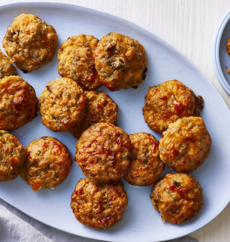 Spicy Sausage Cheese Balls